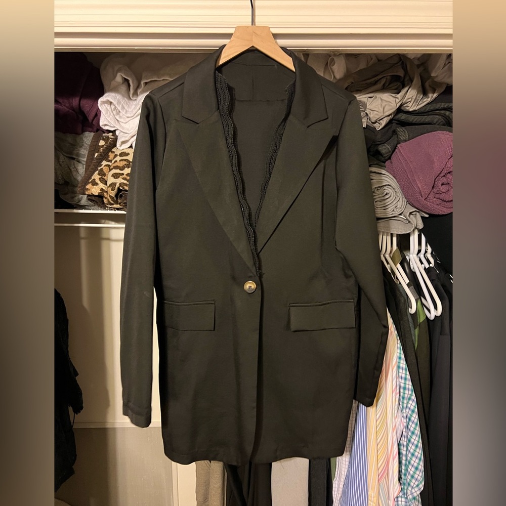 Shein XL Trouser suit black